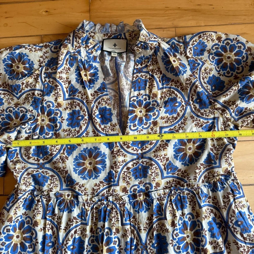 Tuckernuck Soleil Medallion Crawford Mini Dress Size: XS 100% Cotton - Picture 6 of 8